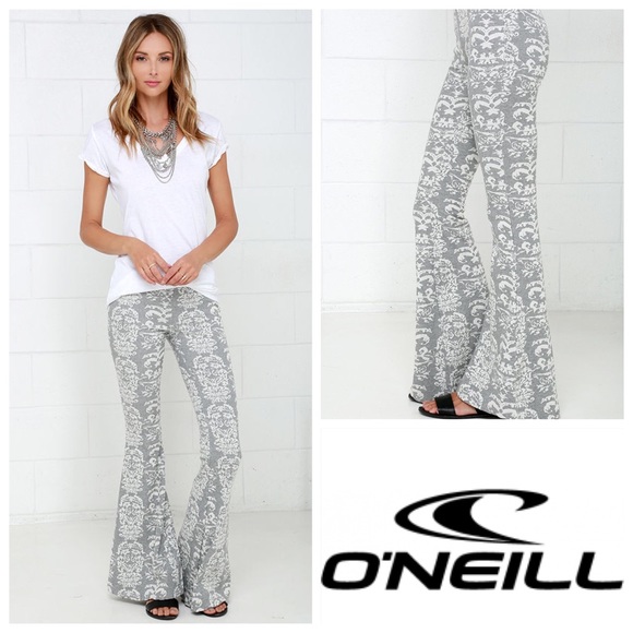 ๐ฅO'NEILL MAISEY GREY FLARE PANTS NWT - Picture 3 of 10